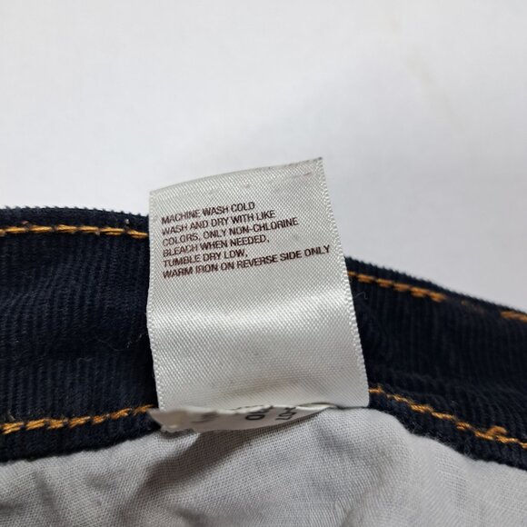 Vintage Old Navy Sweetheart Corduroy Pants 4 Blue Bootcut Womens Y2k Low Rise V - Picture 7 of 8